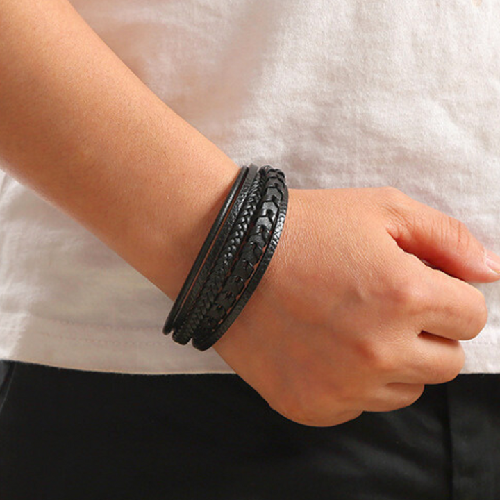 Ragnar Band I Leder Geflochtenes Wikingerarmband