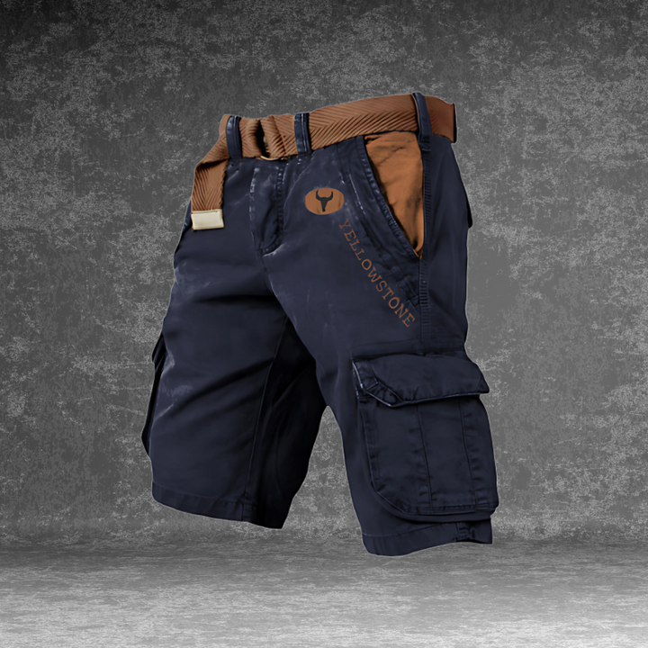 Cargo-Hose mit 6 Taschen und Gürtel