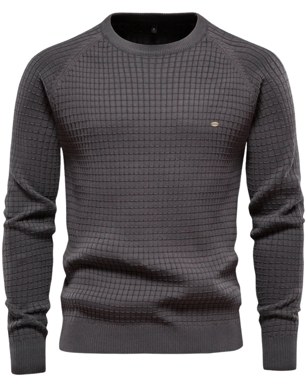 Herrenpullover mit Gittermuster