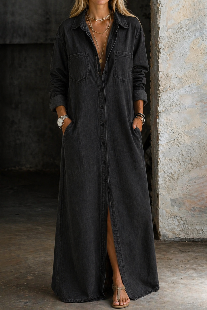 Delana | Kleid mit Knöpfen