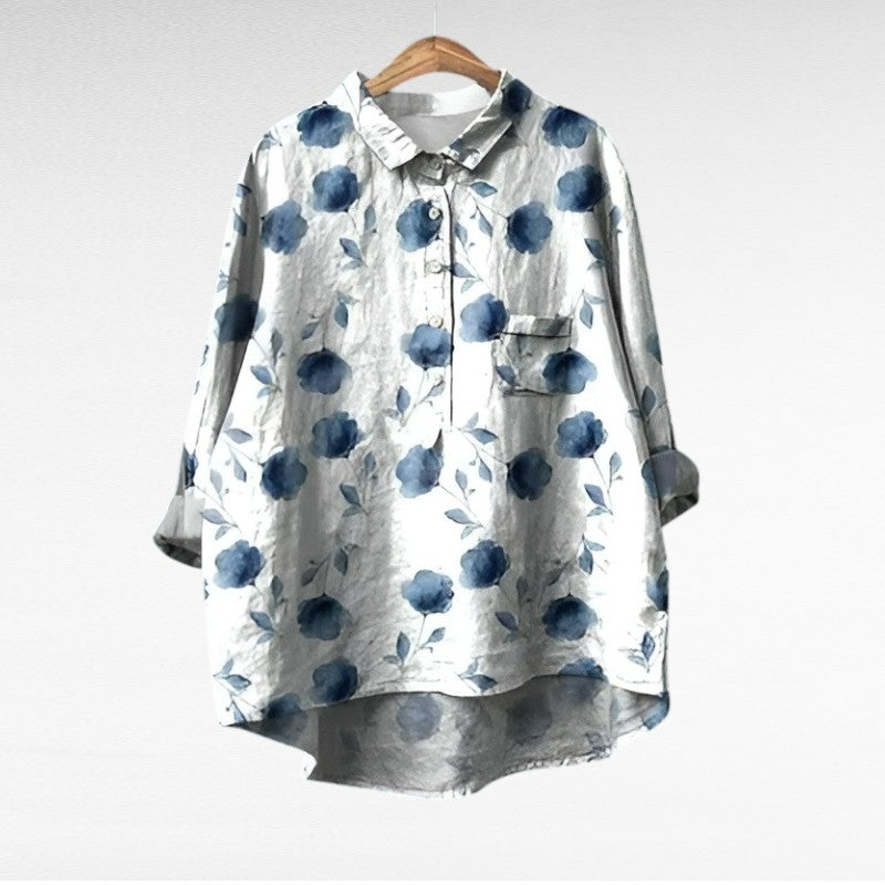 Camille | Elegante Sommerbluse aus Leinen