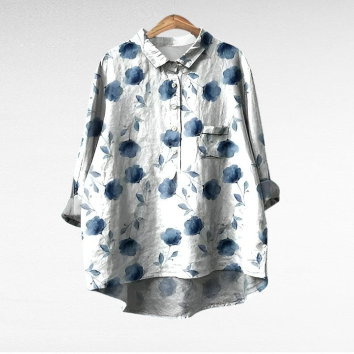 Camille | Elegante Sommerbluse aus Leinen