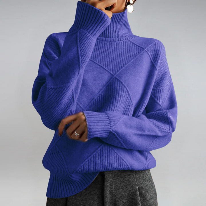 Elena | Luxuriöser Kaschmir-Rollkragenpullover