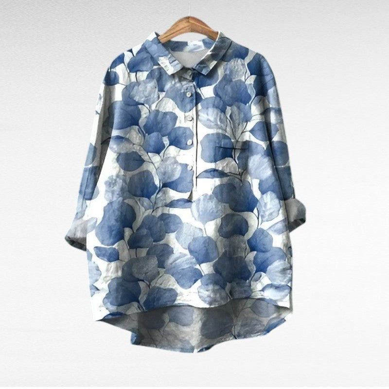 Camille | Elegante Sommerbluse aus Leinen