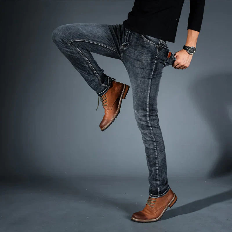 Hochwertige, vierwege dehnbare Slim-Fit-Jeans für Herren
