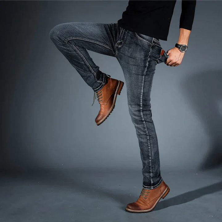 Hochwertige, vierwege dehnbare Slim-Fit-Jeans für Herren