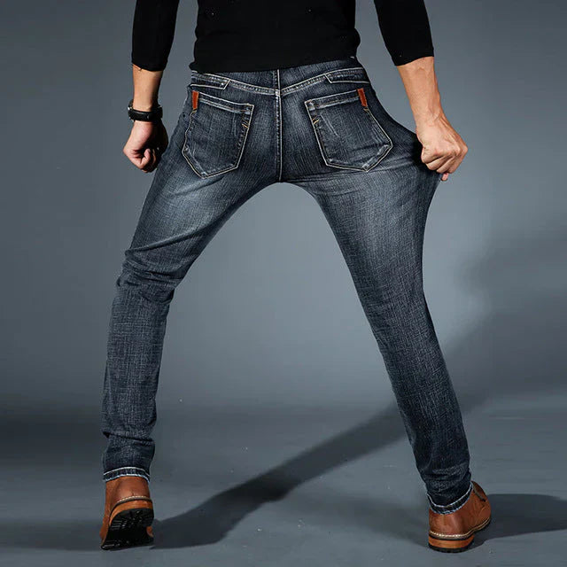 Hochwertige, vierwege dehnbare Slim-Fit-Jeans für Herren