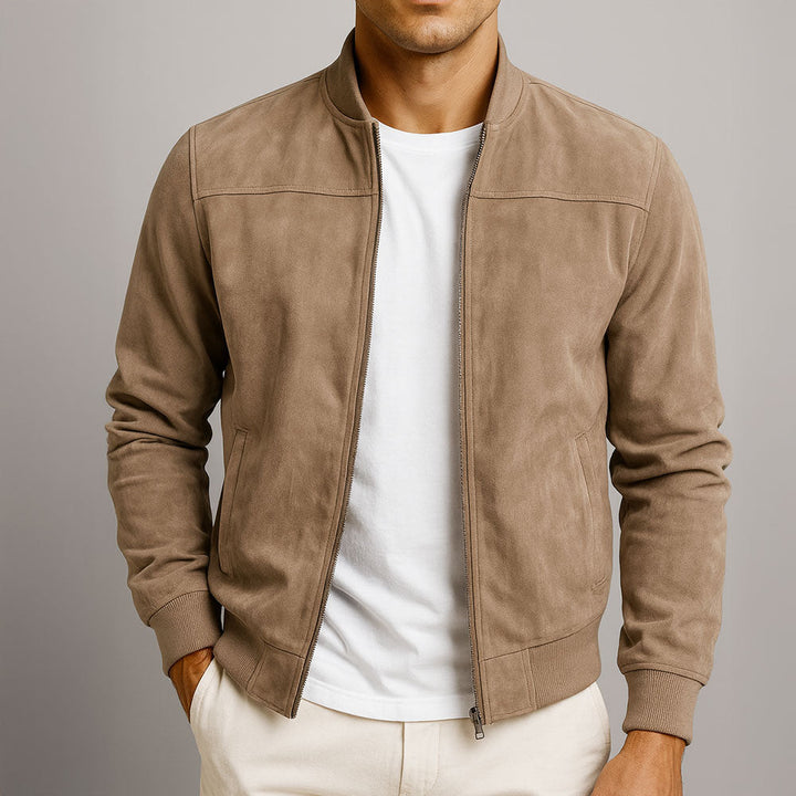 Adrian | Handgefertigte Wildlederjacke