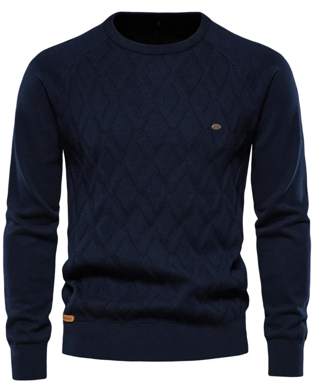Herrenpullover mit Karomuster V2