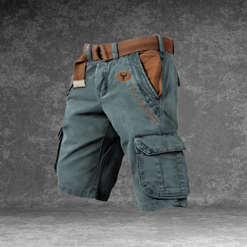 Cargo-Hose mit 6 Taschen und Gürtel