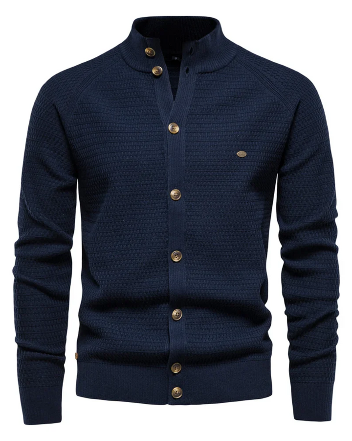 Luxuriöse Baumwoll-Strickjacke