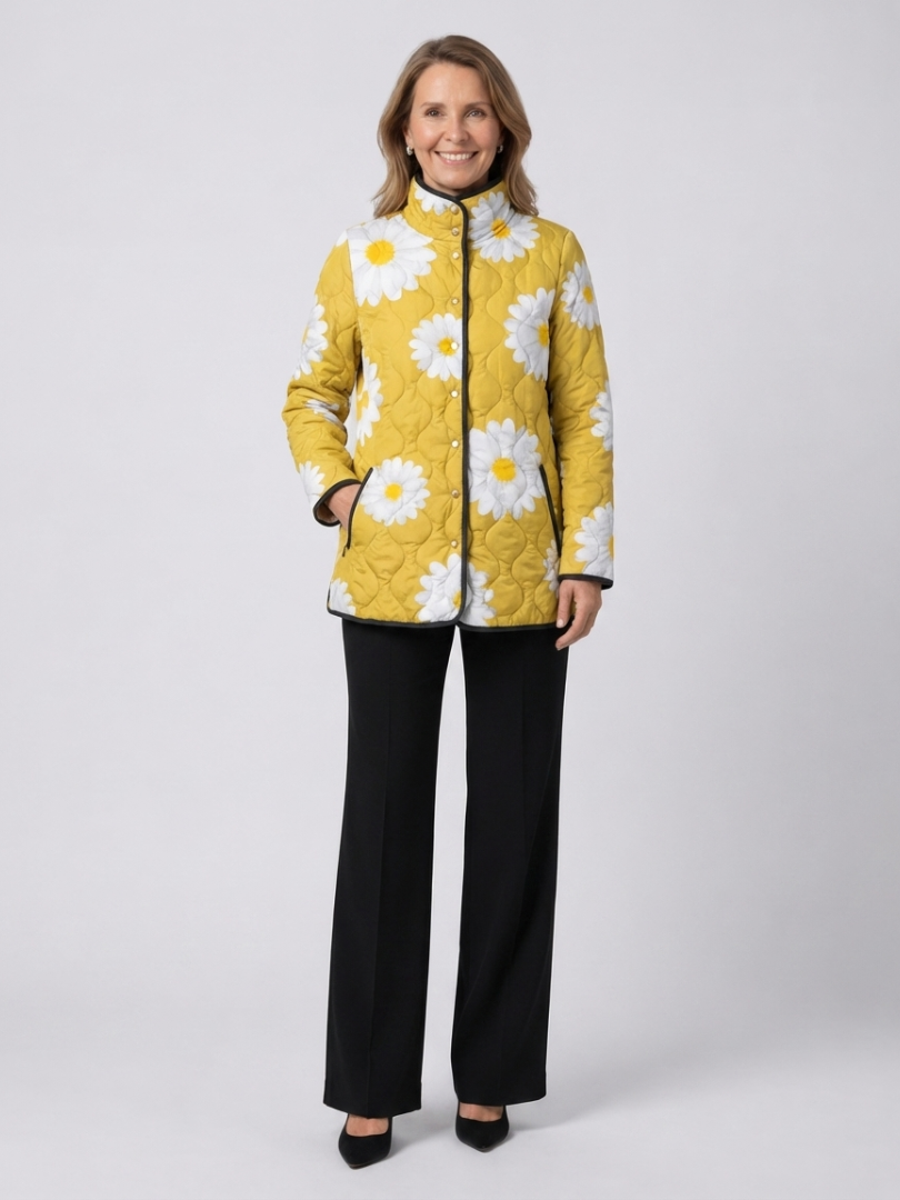 DELACROIX | Steppjacke mit Margeriten Élise