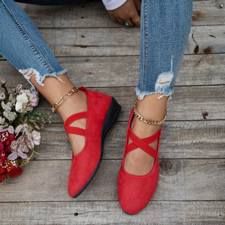 Calerinne | Geschlossene Wedge Ballerina Schuhe