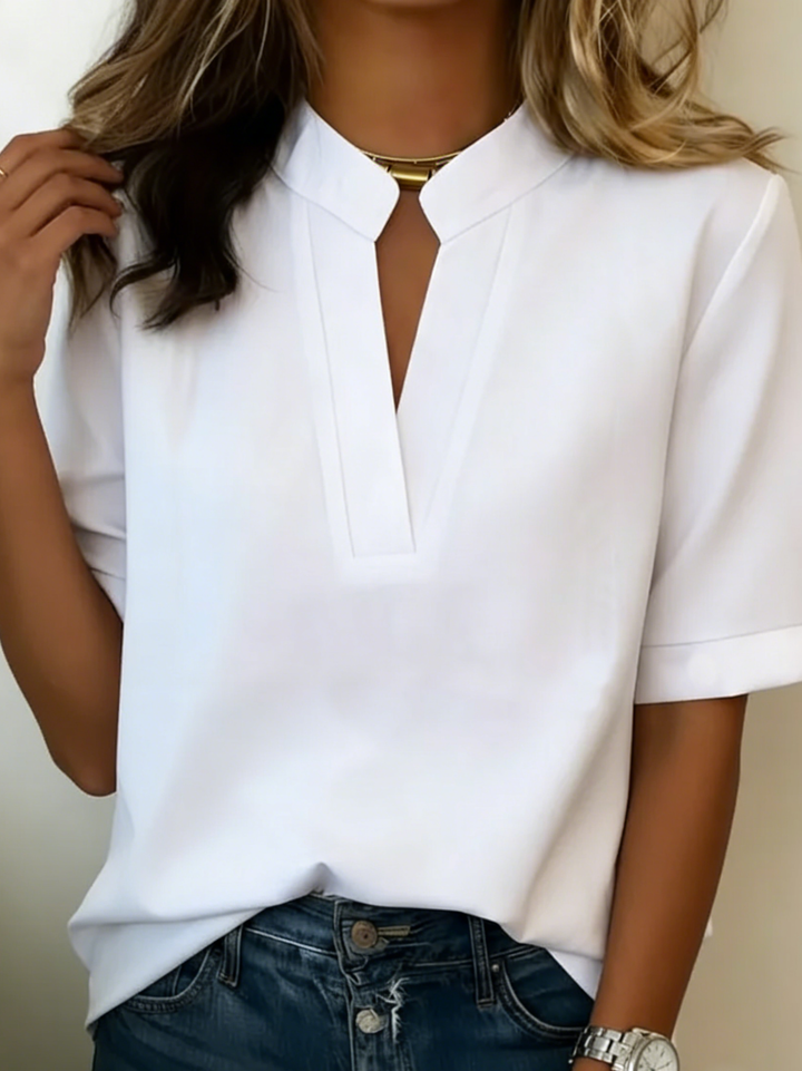 Élise — Elegante Bluse mit raffiniertem Kragen