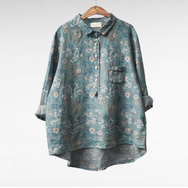 Claire | Elegante Leinen Sommerbluse