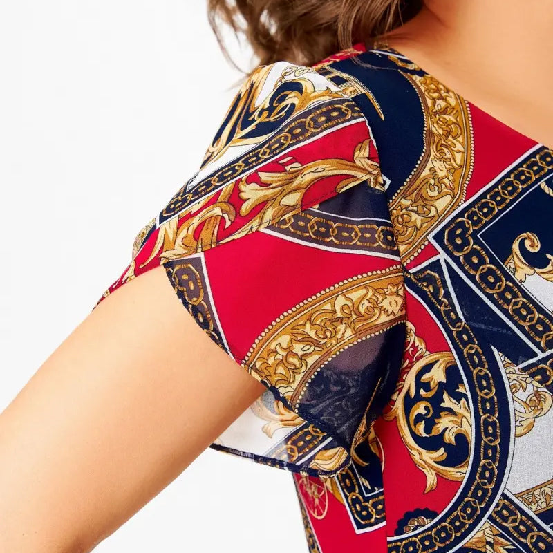 Nina I A-Linien Chiffonkleid im Vintage-Stil