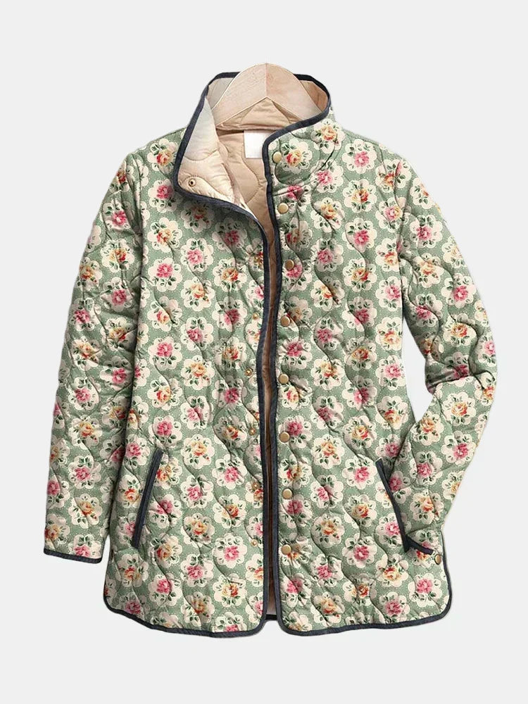 DELACROIX | Steppjacke mit Blumenmuster Amélie