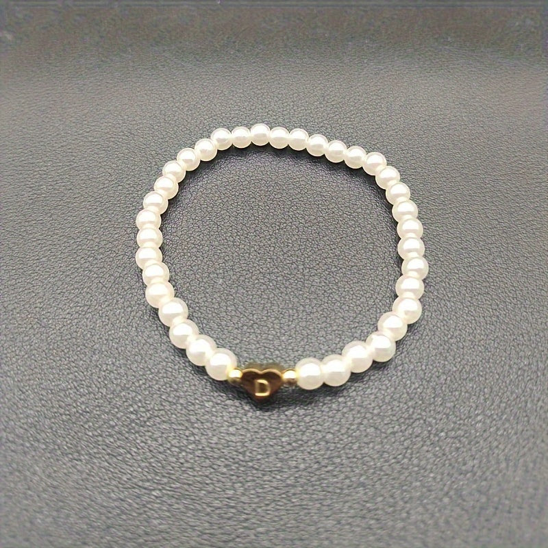 Chic Armband mit Herzinitiale (A–Z)