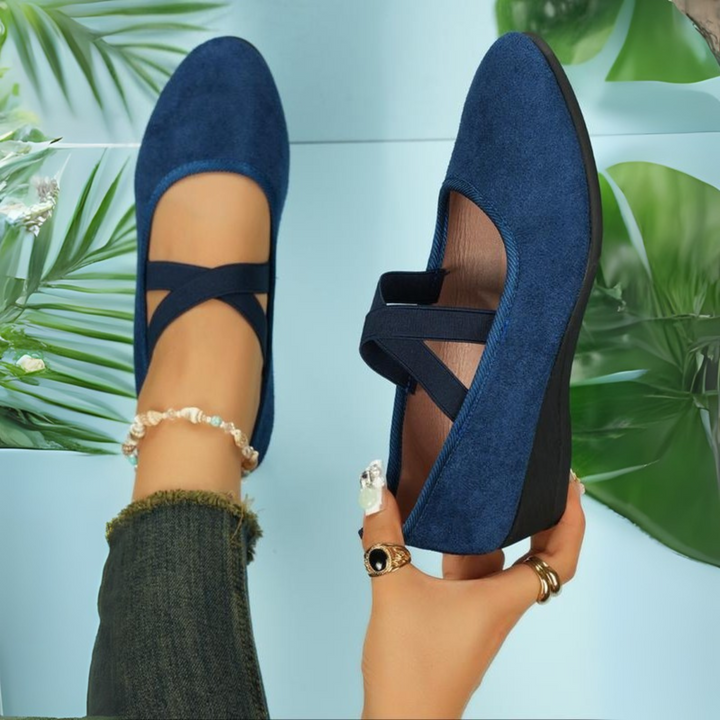 Calerinne | Geschlossene Wedge Ballerina Schuhe