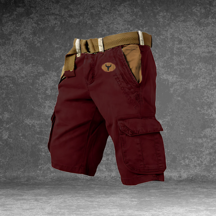 Cargo-Hose mit 6 Taschen und Gürtel