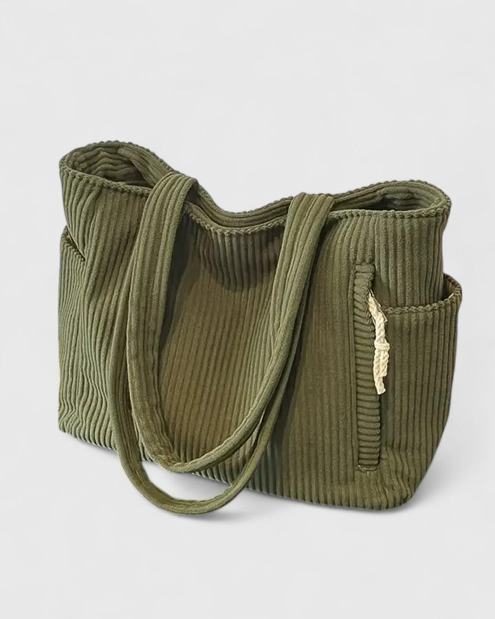 Liorane | Luxuriöse Ripp-Tasche mit Kordel-Detail