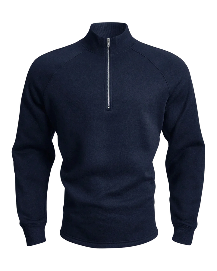 Premium Pullover mit halbem Reißverschluss