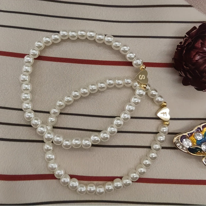 Chic Armband mit Herzinitiale (A–Z)