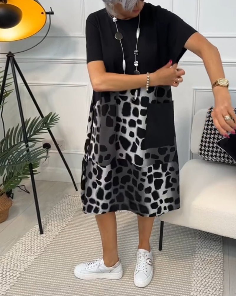 Cassandra | Damen Elegantes Midi-Kleid