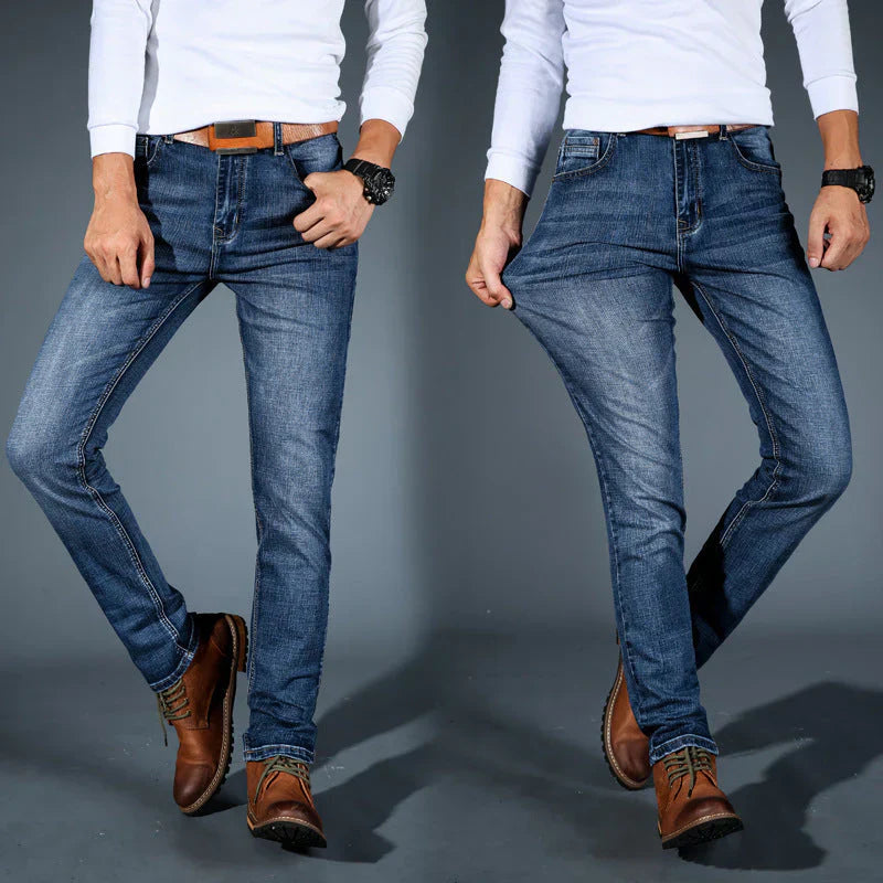 Hochwertige, vierwege dehnbare Slim-Fit-Jeans für Herren