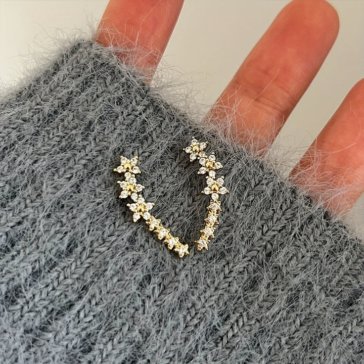 Zeitlose Blumenohrringe