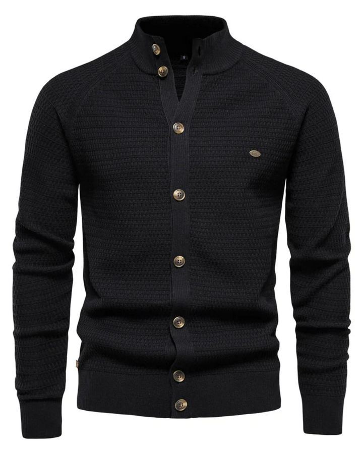 Luxuriöse Baumwoll-Strickjacke