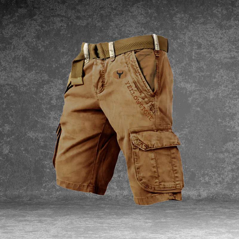 Cargo-Hose mit 6 Taschen und Gürtel