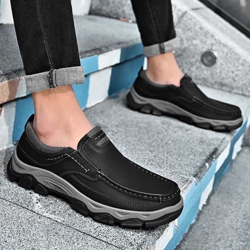 Elegante Lederschuhe zum Hineinschlüpfen