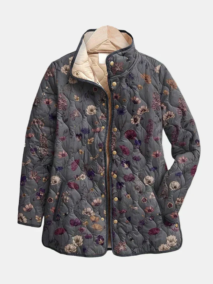 DELACROIX | Steppjacke mit getrockneten Blumen Nathalie