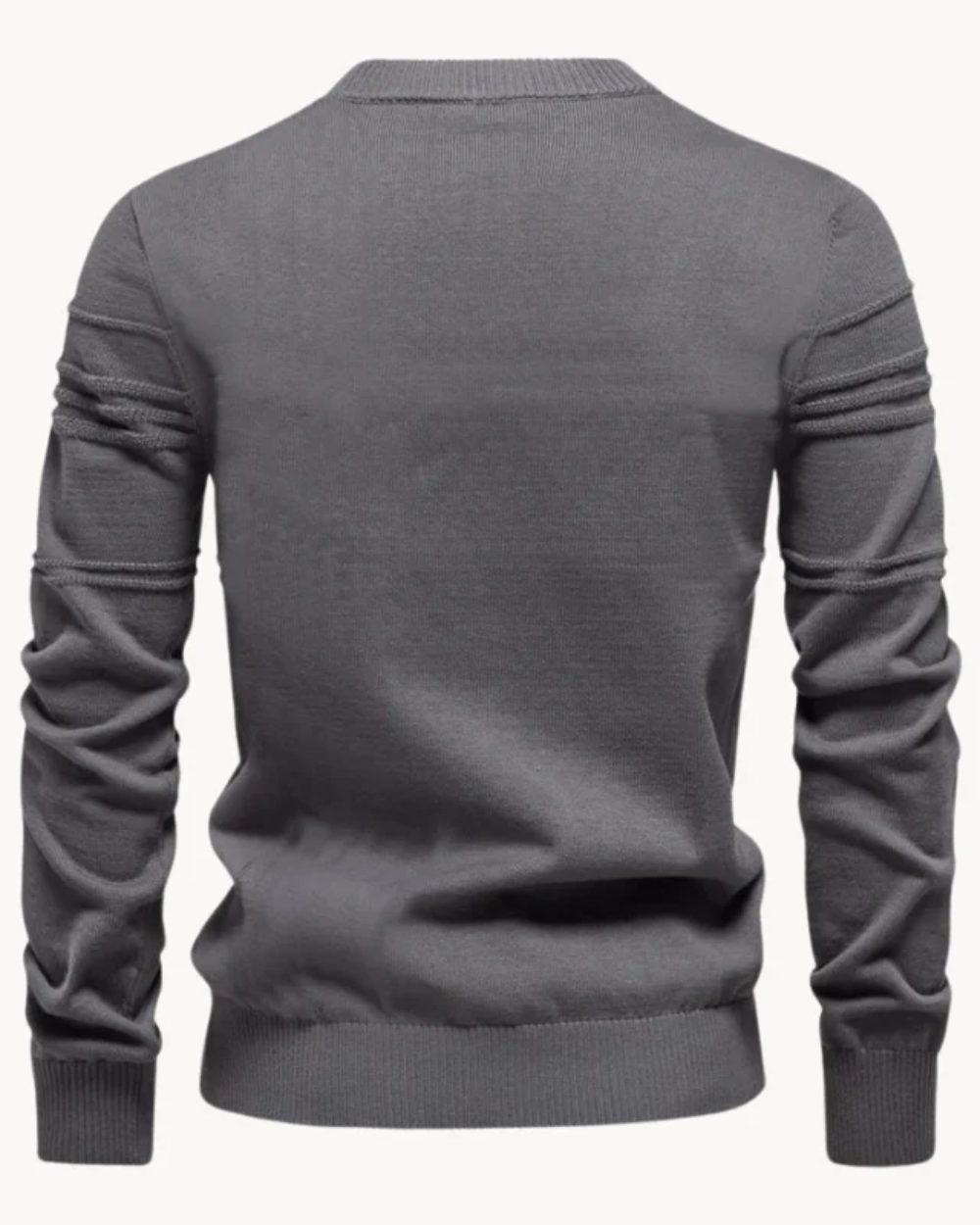 Herrenpullover mit Karomuster