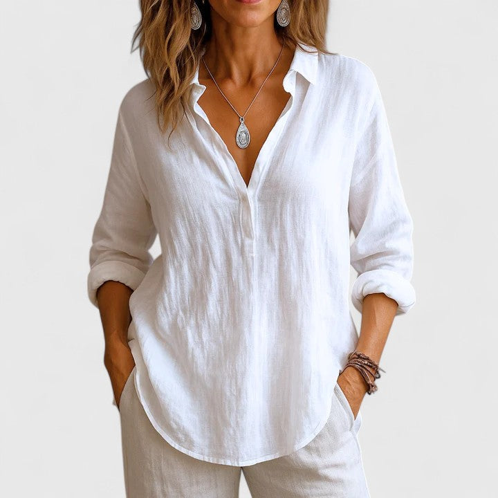 Franzina | Bequeme Leinenbluse