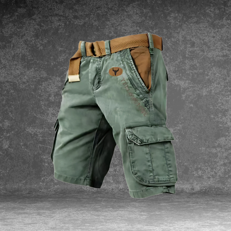 Cargo-Hose mit 6 Taschen und Gürtel