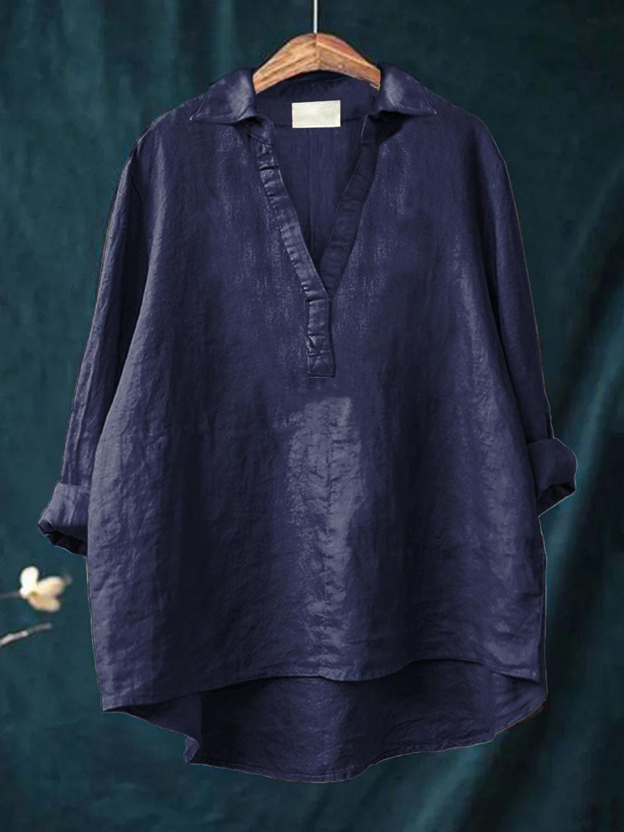 Andrea | Elegante Sommerbluse aus Leinen