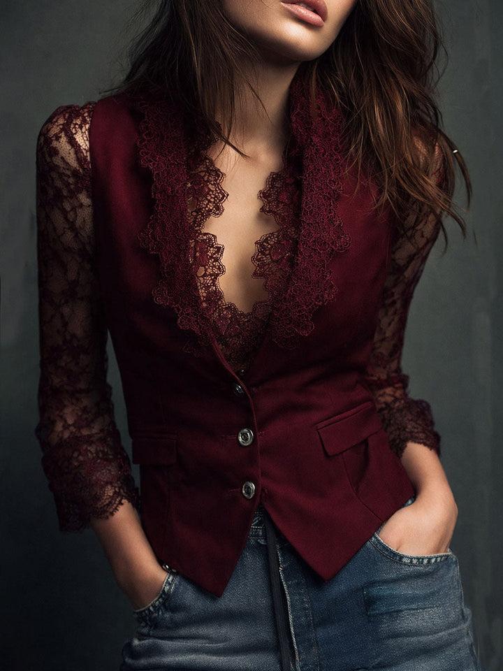 Teresa - Blazer mit halbtransparenten Ärmeln
