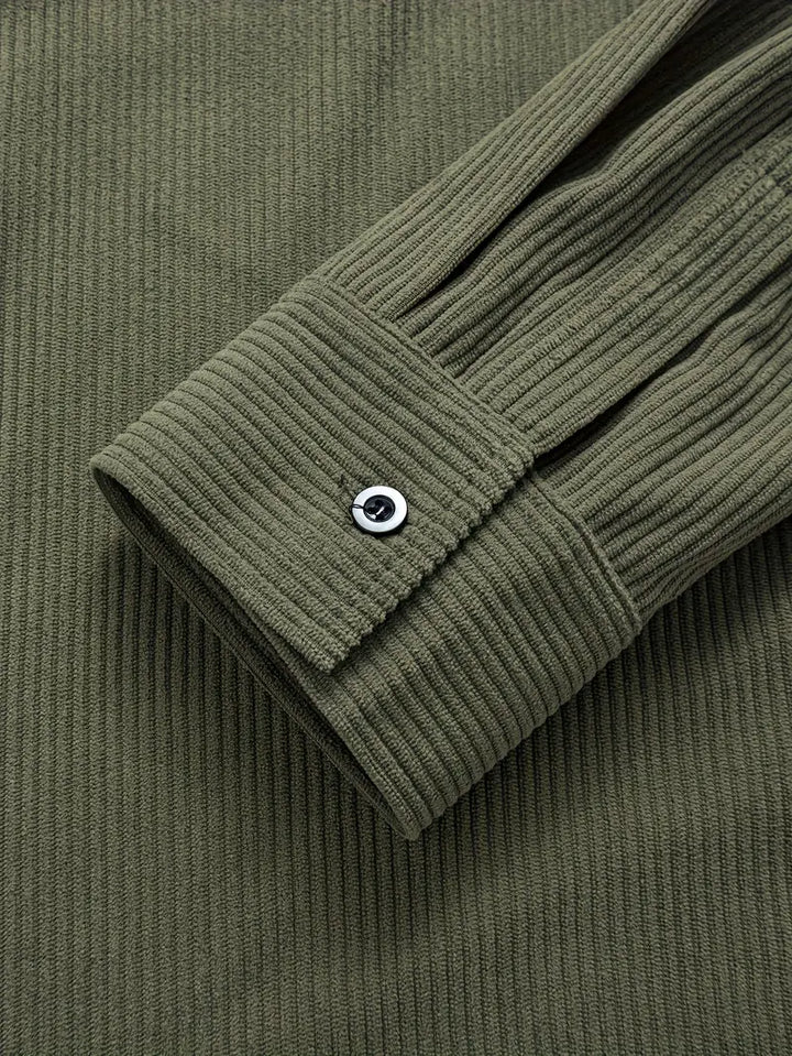 Lässige Cord-Strickjacke