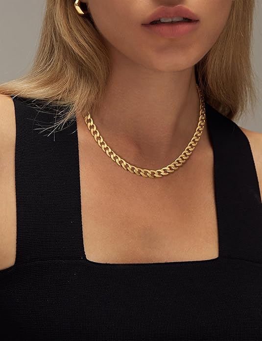 Chunky Collier mit kubanischen Gliedern