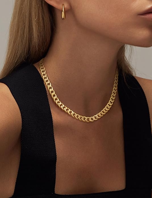 Chunky Collier mit kubanischen Gliedern