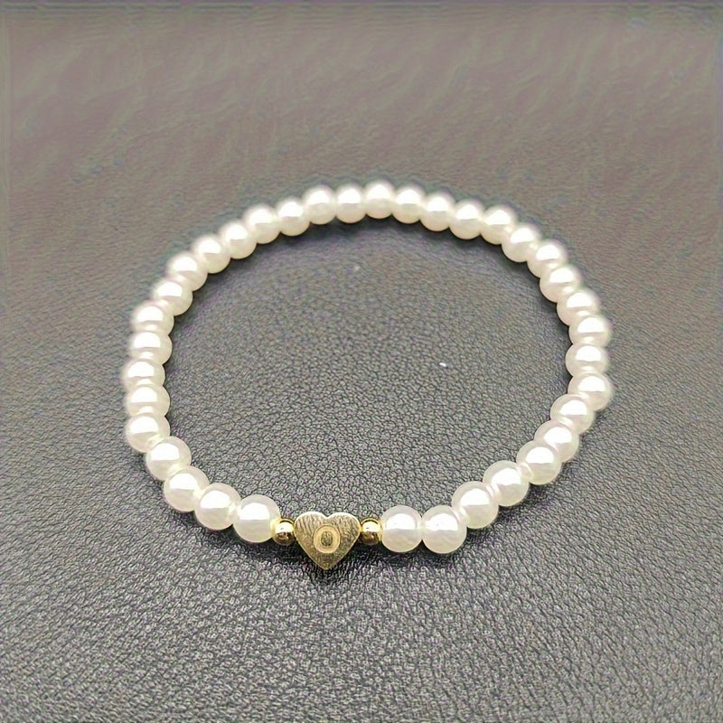 Chic Armband mit Herzinitiale (A–Z)
