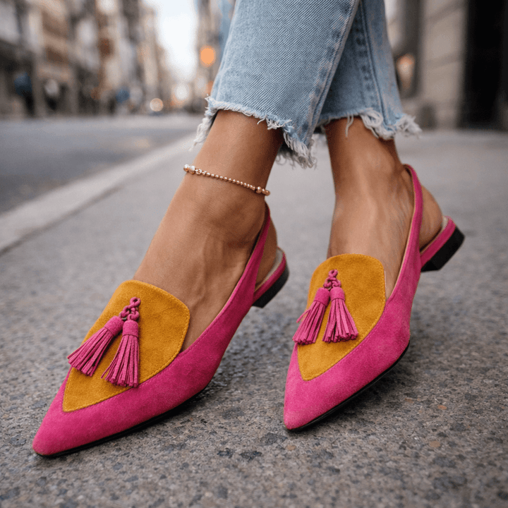 Claudia | Sandalen mit Riemchen und Quasten