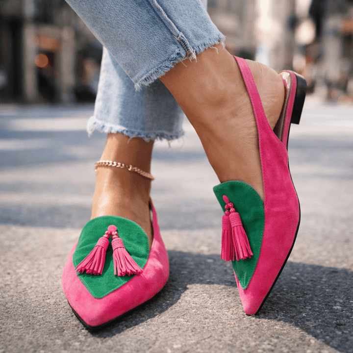 Claudia | Sandalen mit Riemchen und Quasten