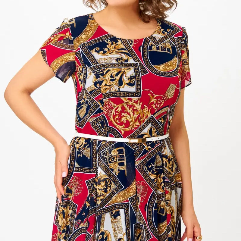 Nina I A-Linien Chiffonkleid im Vintage-Stil