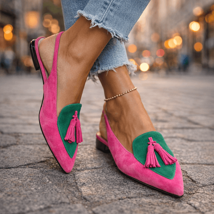 Claudia | Sandalen mit Riemchen und Quasten