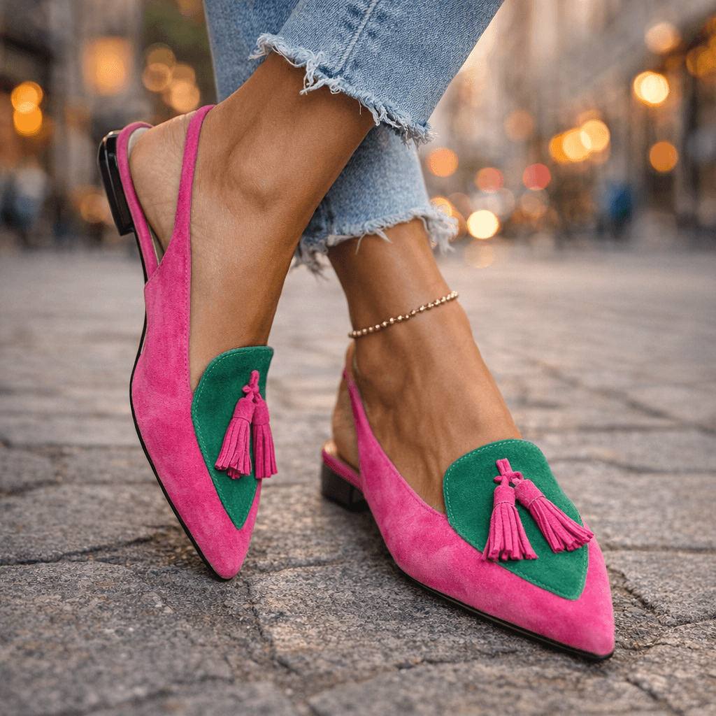 Claudia | Sandalen mit Riemchen und Quasten