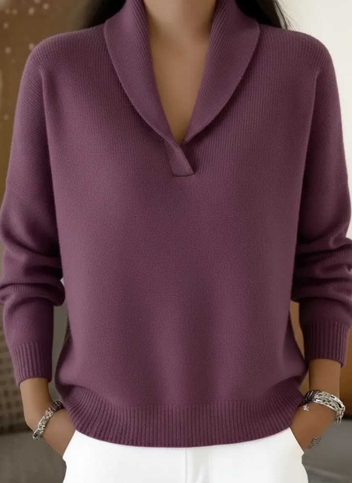 Silvia | Pullover mit V-Ausschnitt