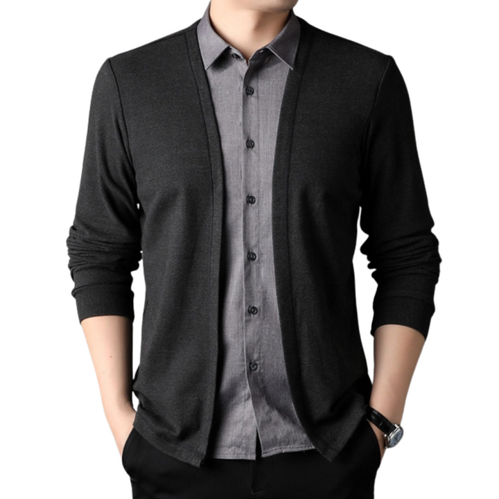 2-in-1-Shirt und Strickjacke